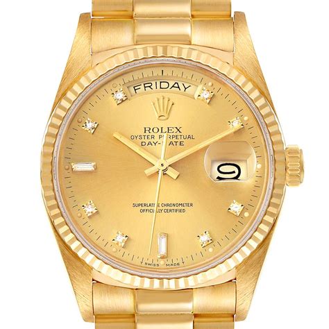 rolex presidential 18k solid gold.